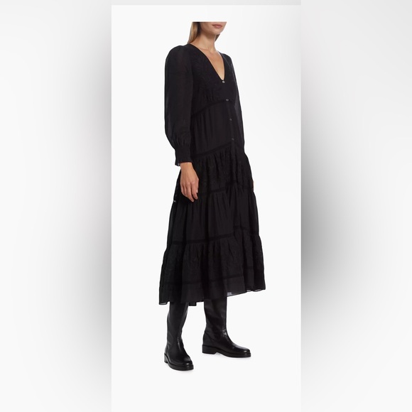 Joie  Meredine Cotton Midi-Dress sz 0 $428 - Picture 5 of 6